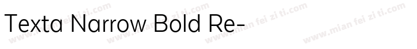 Texta Narrow Bold Re字体转换